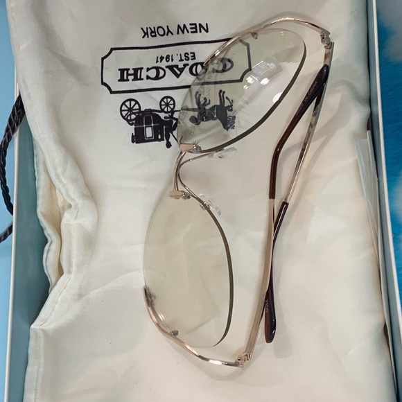 NIB NEVER WORN CLEAR COACH GLASSES VINTAGE - Picture 3 of 3